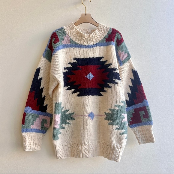 Outback Red Vintage Aztec Sweater - Picture 1 of 14